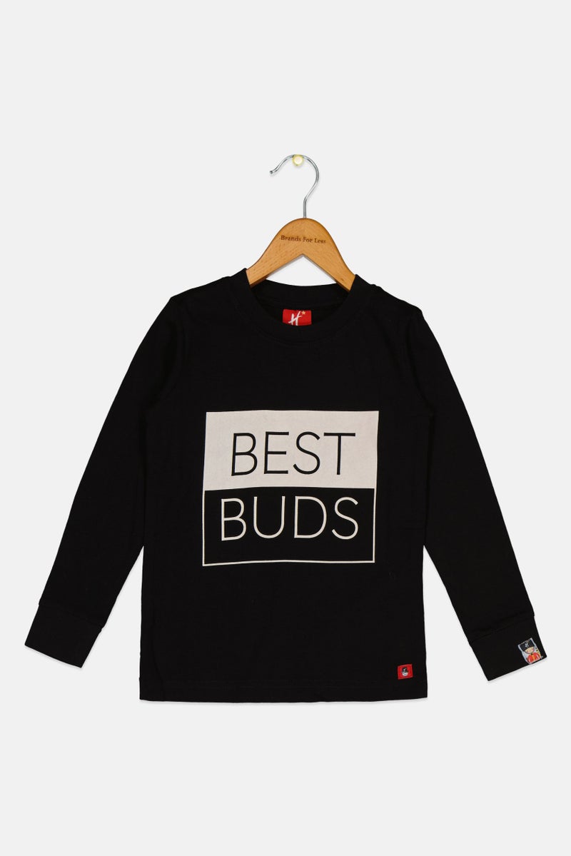 Hamleys Kids Girls Graphic Print Long Sleeves T-Shirt, Black - Image 2